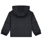 توب هودي بالشعار باللون الكحلي للاولاد, 1, hi-res