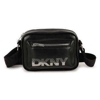Girls Black Logo Bag