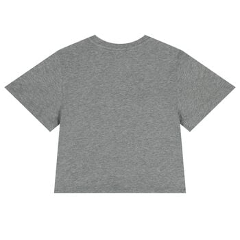 Girls Grey Logo T-Shirt