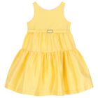 فستان بنات باللون الأصفر, 1, hi-res