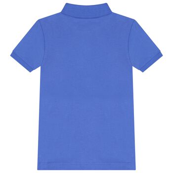 Boys Blue Logo Polo Shirt