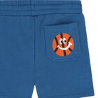 Younger Boys Blue Basketball Shorts, 1, hi-res