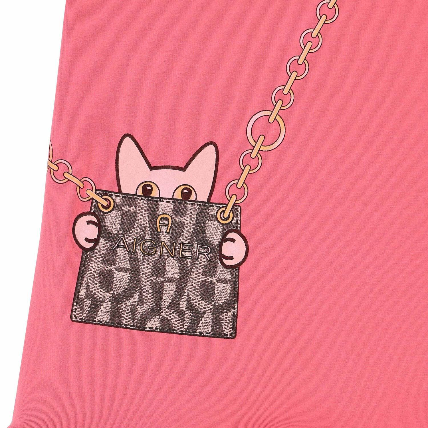 Girls Pink Bag Dress, 1, hi-res