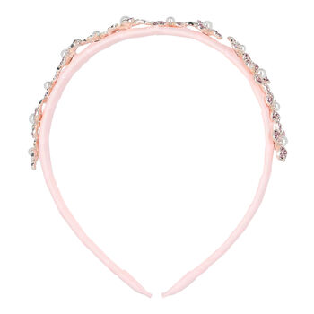 Girls Pink Embellished Hairband