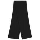 Black Logo Knitted Scarf, 1, hi-res