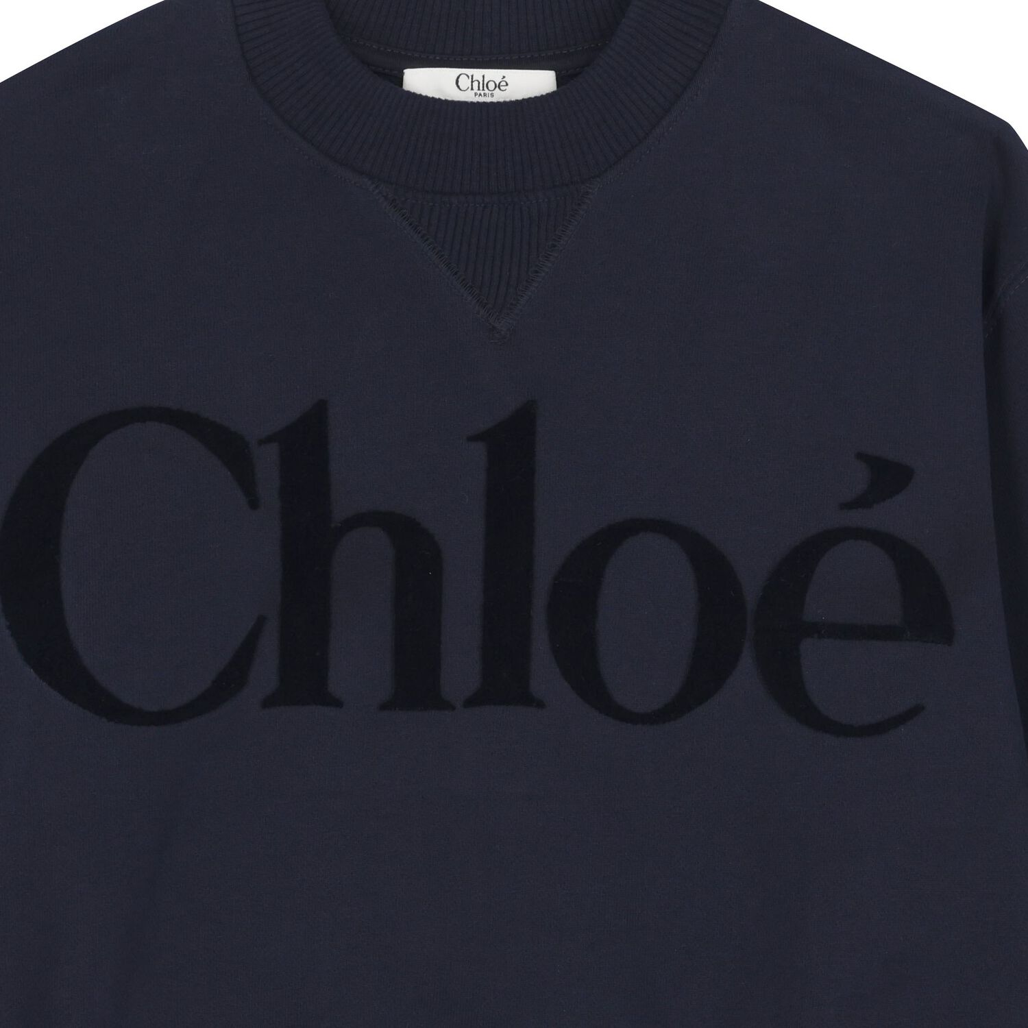 Girls Navy Blue Logo Sweatshirt, 2, hi-res