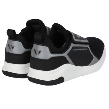 Black & White Logo Trainers