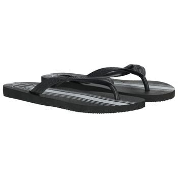 Black Logo Flip Flops