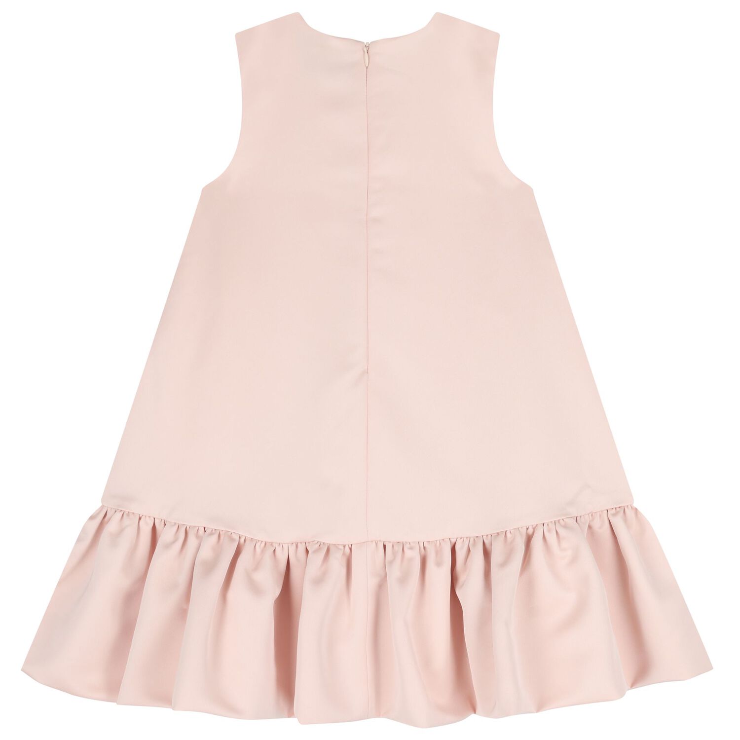 فستان بنات من الساتان مزين بالزهور باللون الوردى , 2, hi-res image number null