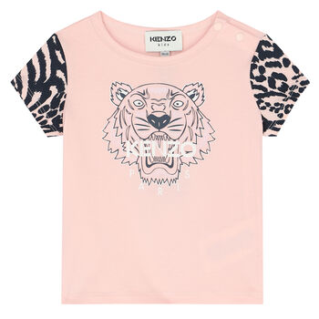 Younger Girls Pink Tiger T-shirt