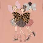 توب بنات قطن باللون الوردى, 2, hi-res