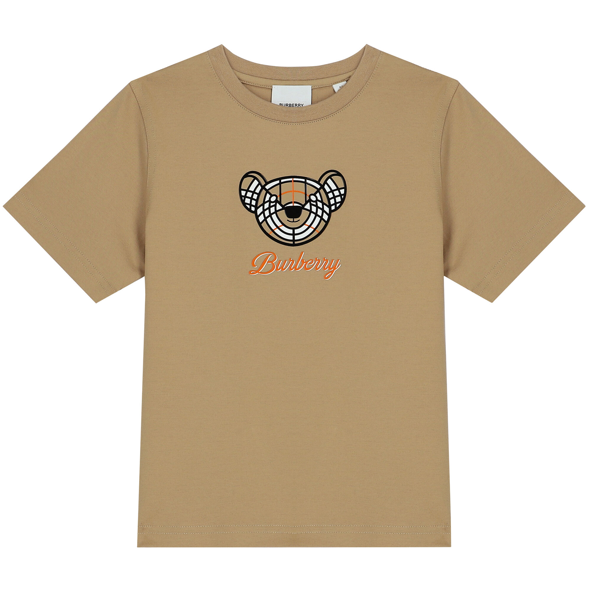Burberry Beige Thomas Bear Logo T Shirt Junior Couture USA
