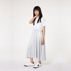 فستان بنات 2 في 1 باللون الفضي والأبيض, 1, hi-res