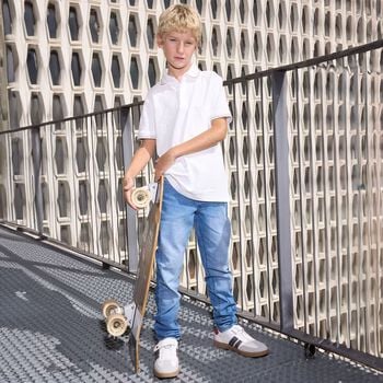 Boys White  Polo Shirt