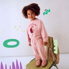 Girls Pink Strawberry Tracksuit, 1, hi-res