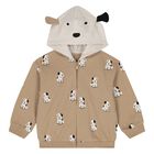 Younger Boys Beige, Ivory & Black Tracksuit ( 3 Piece ), 1, hi-res