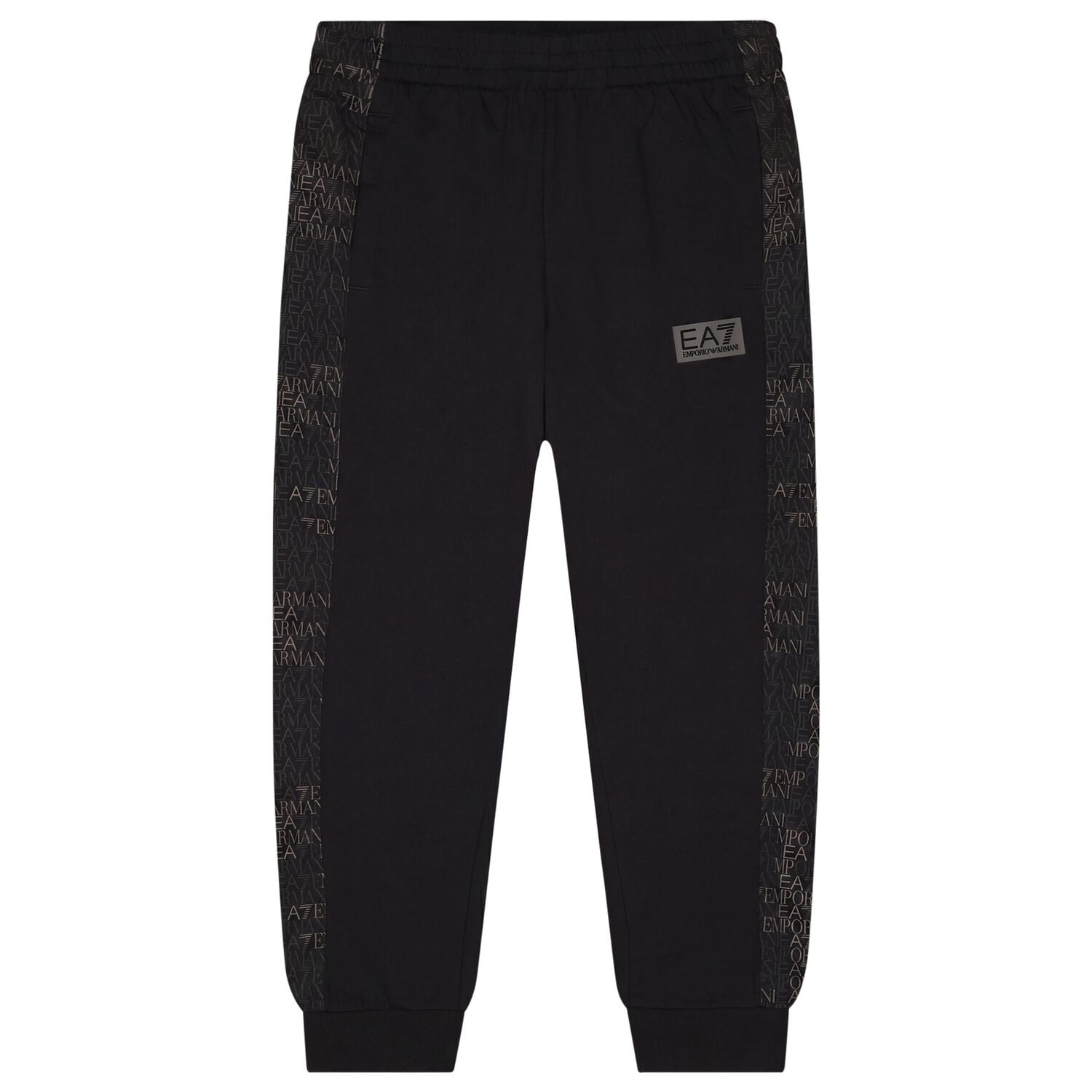 Boys Black Logo Joggers, 2, hi-res