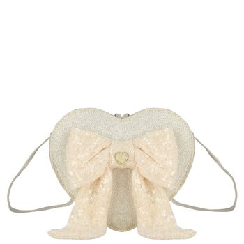 Girls Gold Logo Heart Bag
