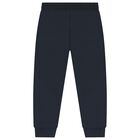Boys Navy Blue Logo Tracksuit, 4, hi-res