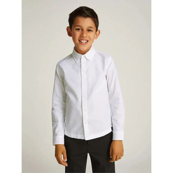 Boys White Logo Shirt