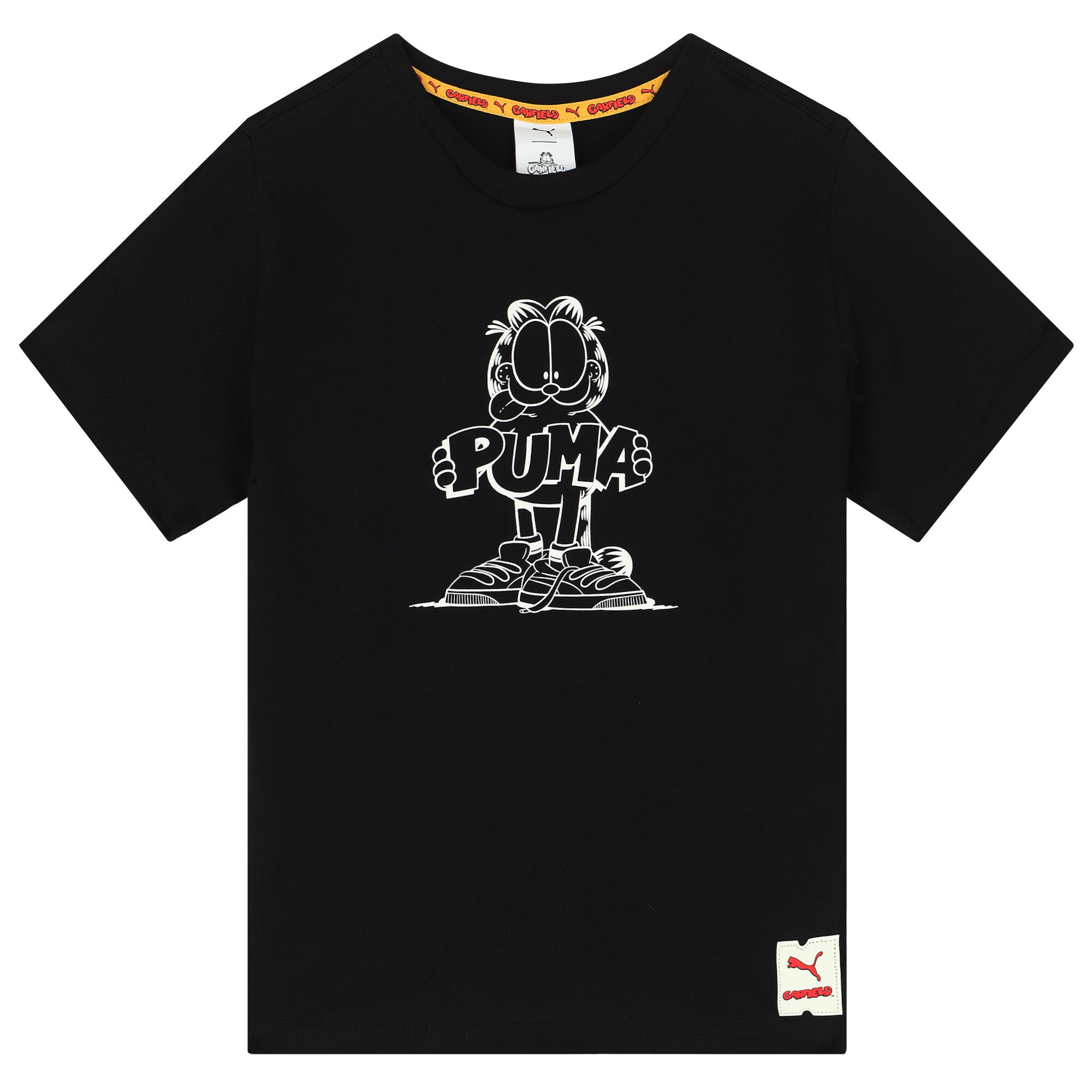 Puma Boys Black Garfield T Shirt Junior Couture