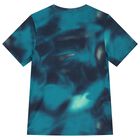 Boys Blue Logo Tie-Dye T-Shirt, 2, hi-res