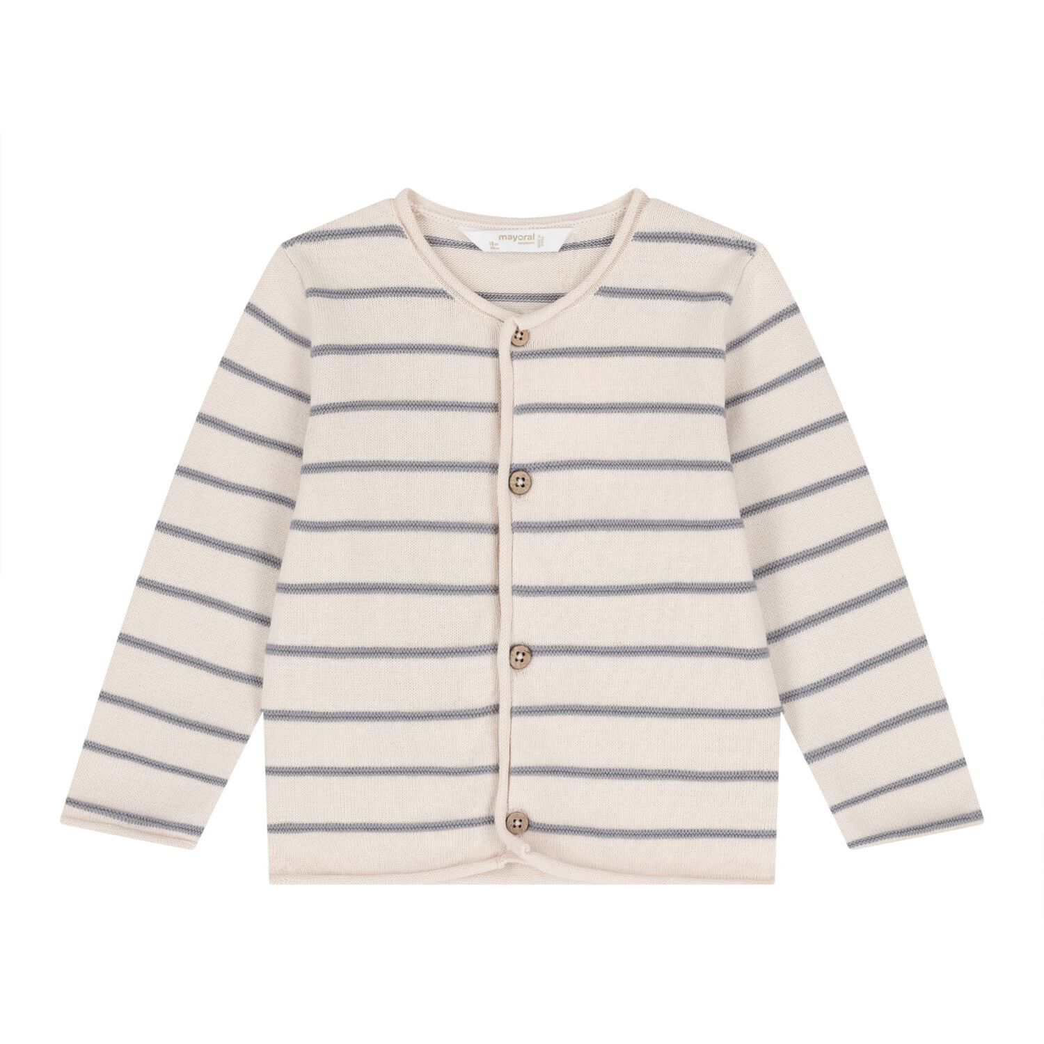 Baby Boys White, Beige & Grey Knitted Dungaree Set ( 3 Piece ), 1, hi-res
