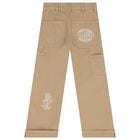 Boys Beige Tiger Trousers, 1, hi-res