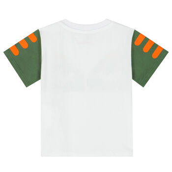 Younger Boys White Gecko T-Shirt