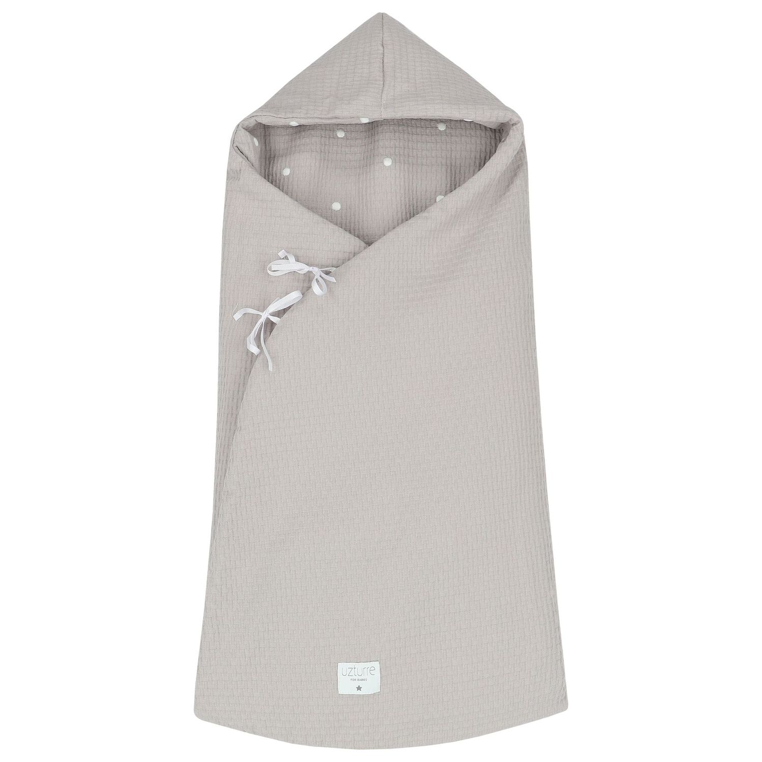 Grey Logo Reversible Baby Nest, 1, hi-res