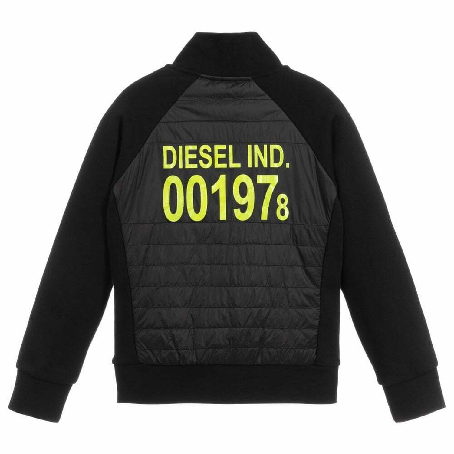 Boys Black Logo Zip Up Top, 1, hi-res image number null