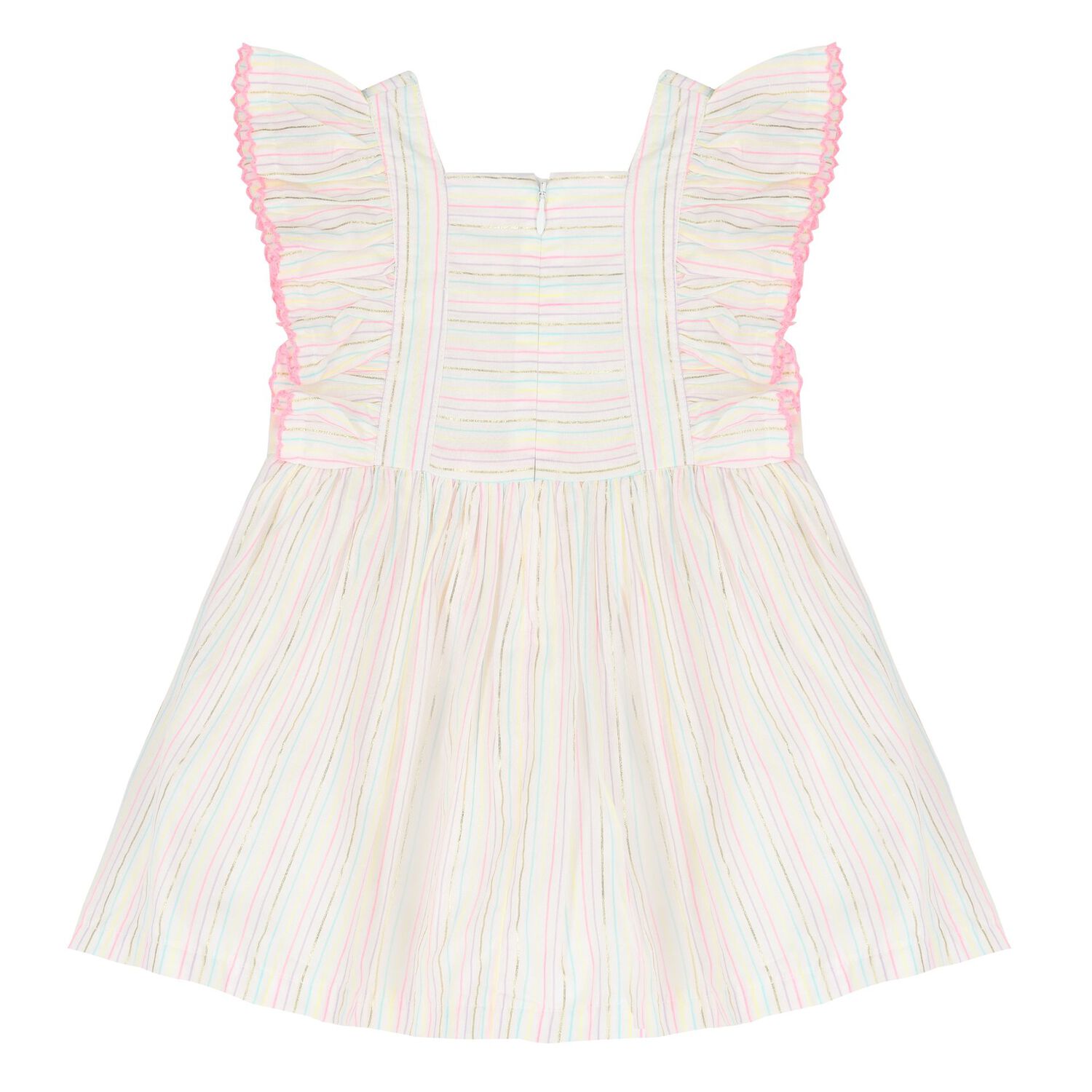 طقم فستان بنات باللون الأبيض , 1, hi-res