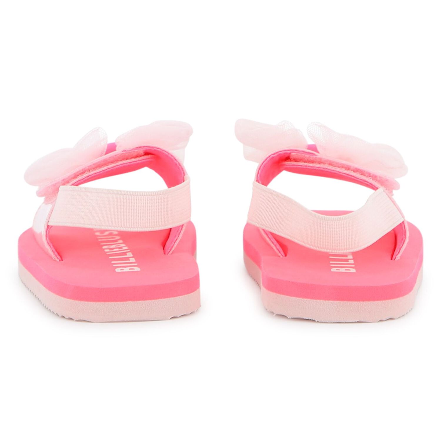 Girls Pink Flower Sandals, 1, hi-res
