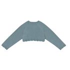 Younger Girls Green Knitted Cardigan, 3, hi-res
