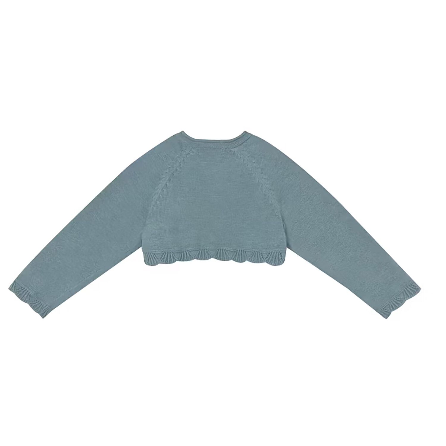Younger Girls Green Knitted Cardigan, 3, hi-res image number null