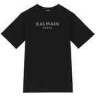 فستان بالشعار باللون الأسود, 1, hi-res