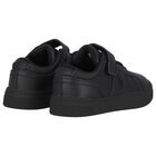 Boys Black Logo Trainers, 1, hi-res