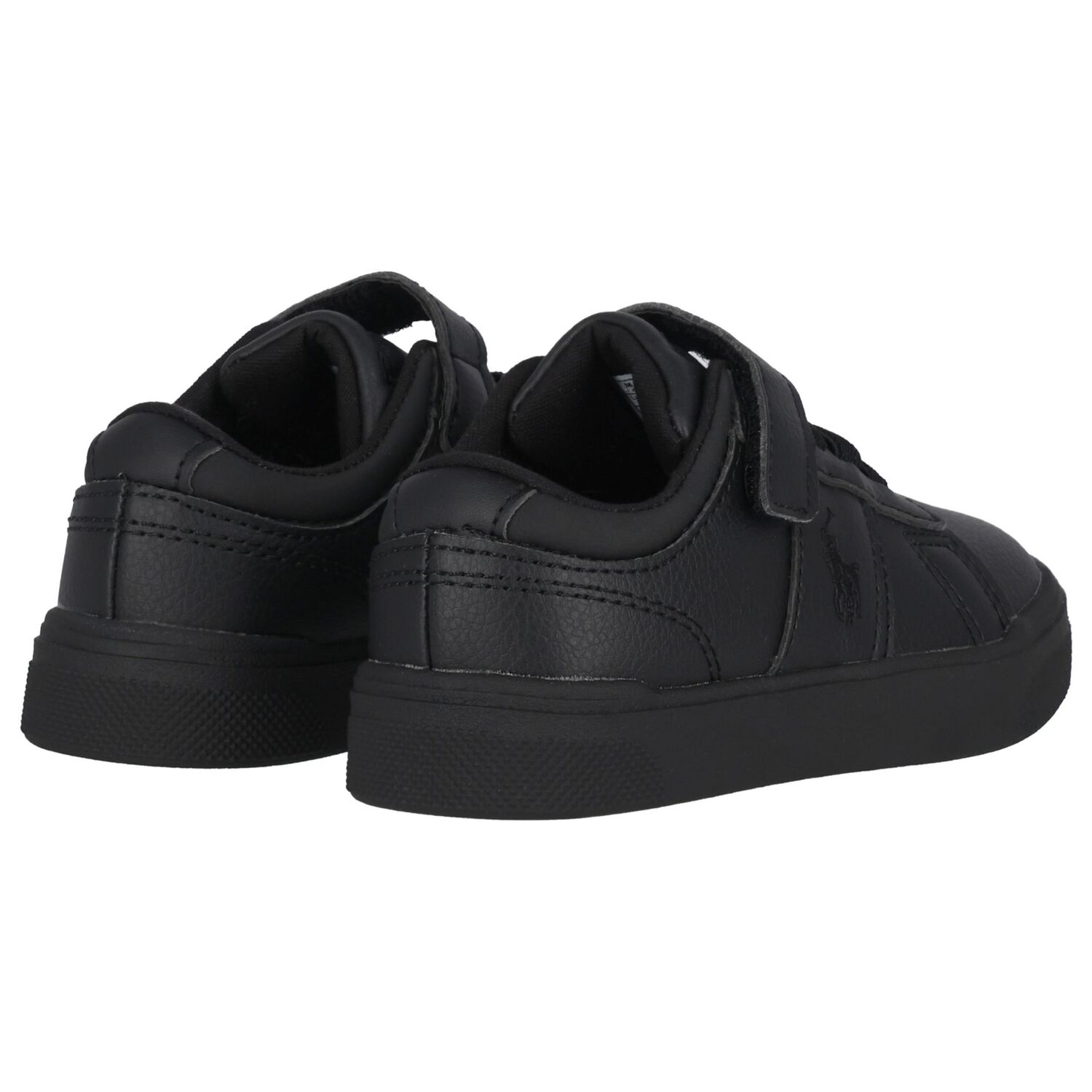 Boys Black Logo Trainers, 1, hi-res