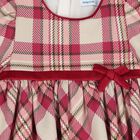 Younger Girls Pink Check Dress, 1, hi-res