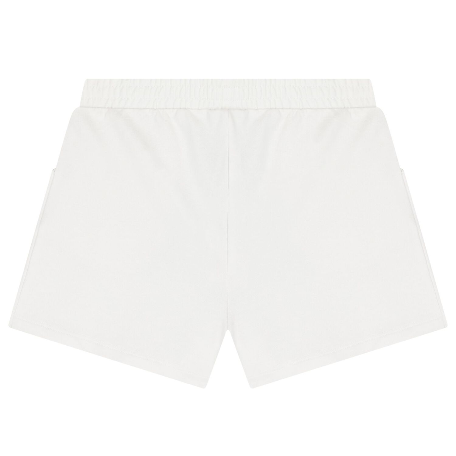 Girls White Shorts, 4, hi-res