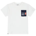 Boys White & Navy Popsicle Pyjamas, 1, hi-res