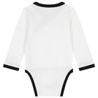 Baby Boys White & Black Logo Babygrow Gift Set, 1, hi-res