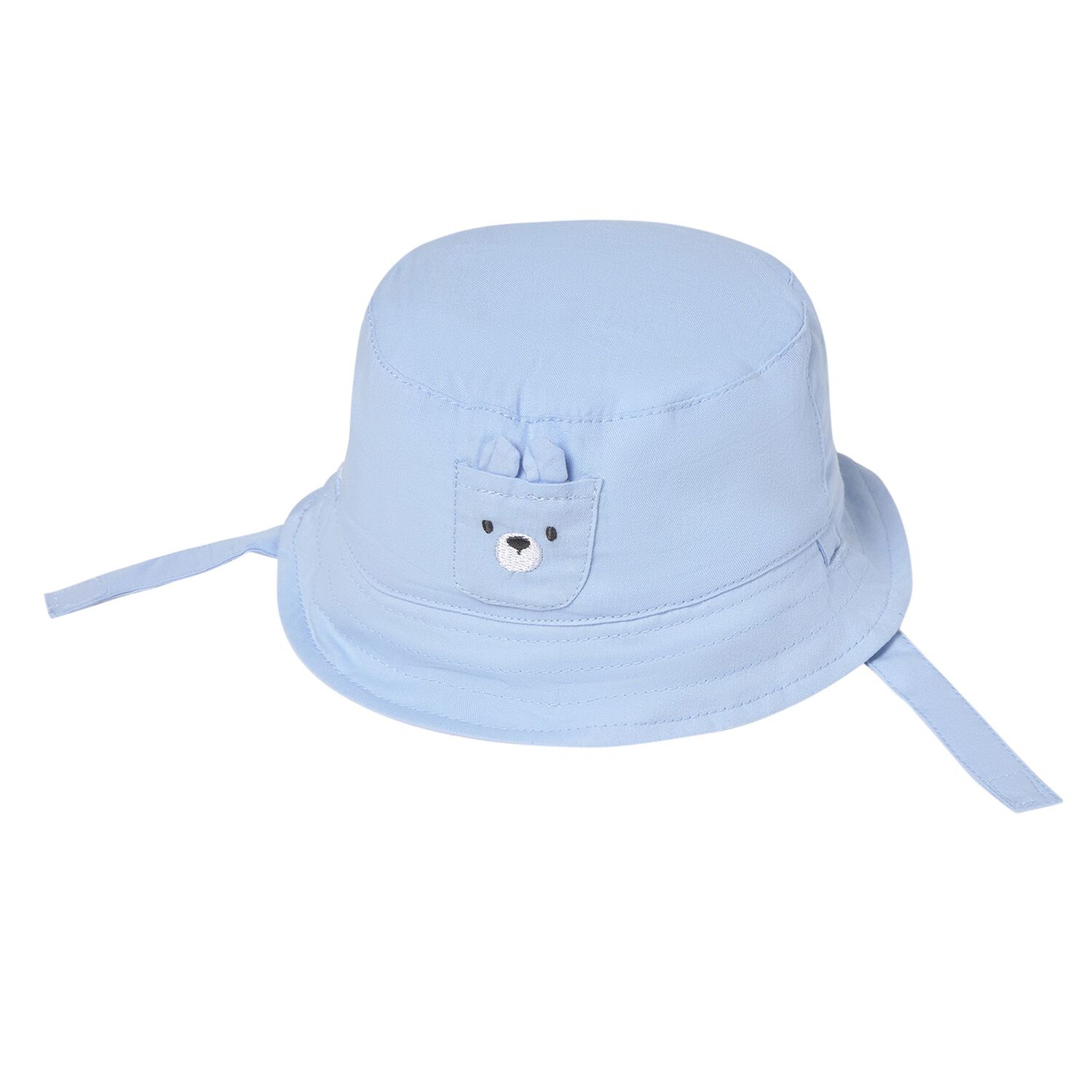 Blue & White Reversible Baby Hat, 1, hi-res image number null