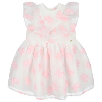 Girls Floral Ruffle Dress