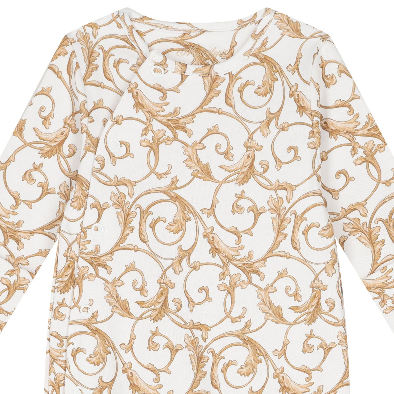 White & Gold Babygrow Gift Set (3 Piece), 1, hi-res