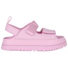 Girls Pink Chunky Logo Sandals , 2, hi-res