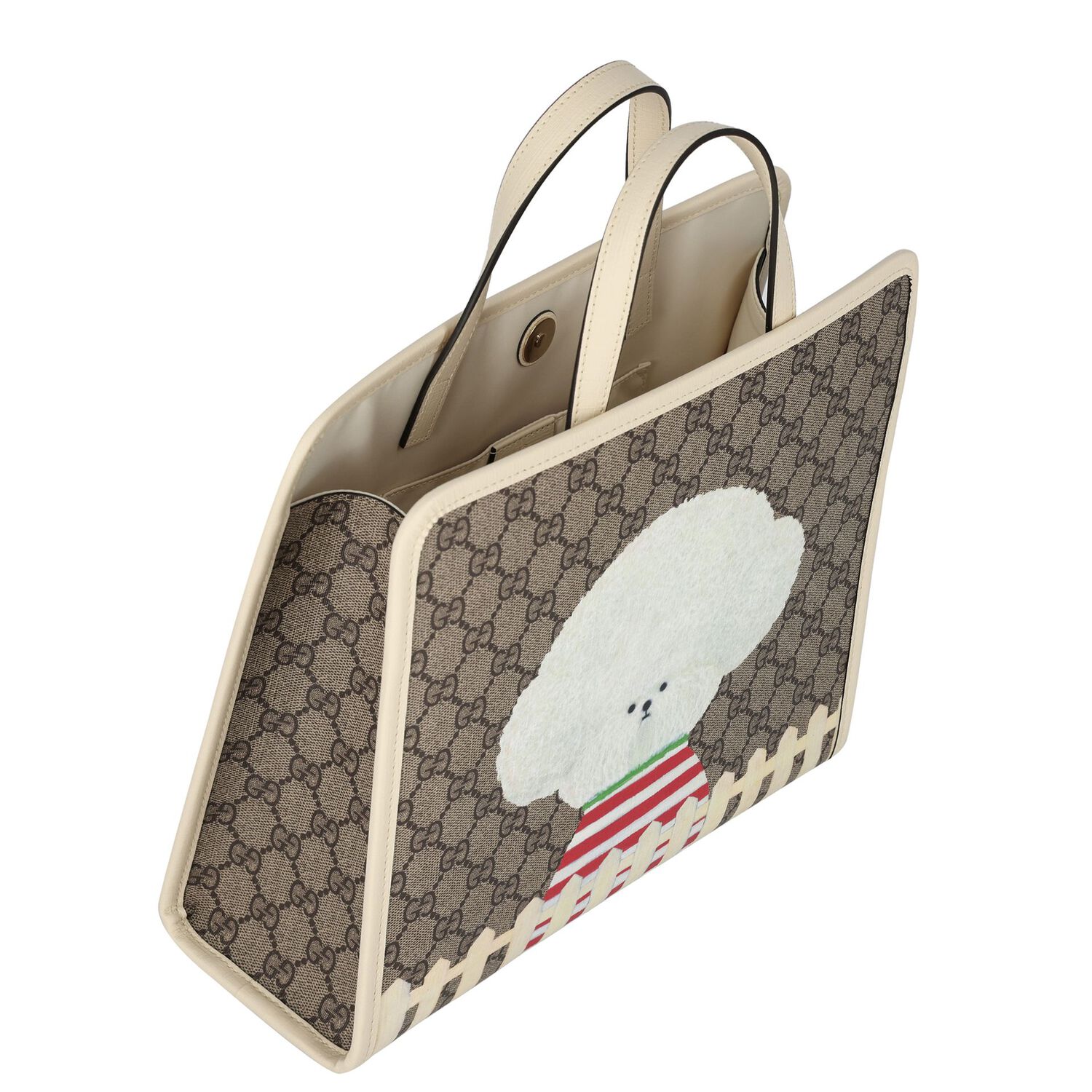 Girls Beige GG Supreme Tote Bag, 1, hi-res