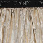 تنورة بحافة منتفخة باللون الذهبي للبنات, 1, hi-res