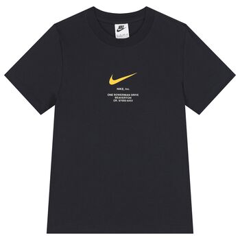Boys Navy Blue Logo T-Shirt
