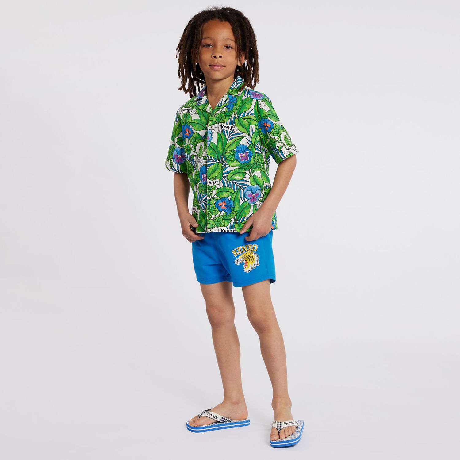 شورت سباحة اولاد باللون الازرق, 1, hi-res image number null